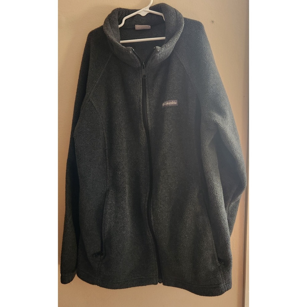 Columbia Fleece Jacket Woman's Size 1x  XL Gray Excellent‎ Used Condition